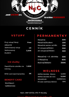 Black White Modern Gym Price List (1)