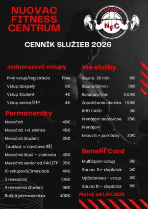 Orange Typography Gym & Fitness Pricelist